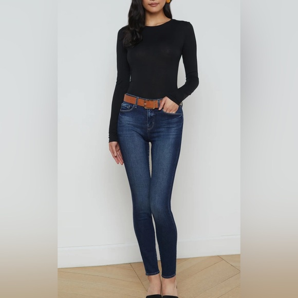 L'AGENCE Marguerite High Rise Women's Skinny Jeans - in Marino Blue - Picture 2 of 10